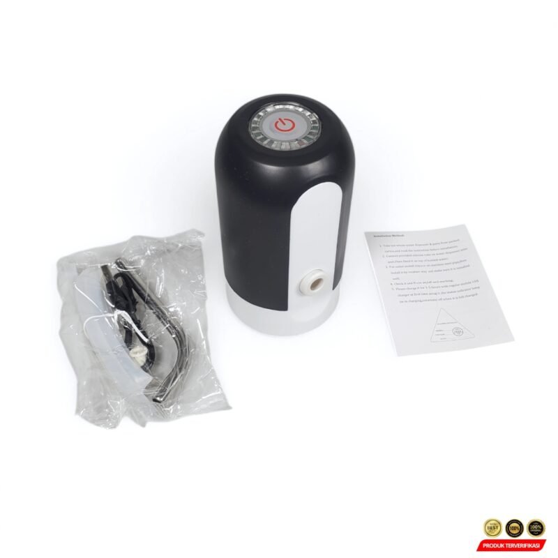 Alloet Pompa Elektrik Air Minum Galon Smart Pumping Rechargeable - Black [MRH2] - Image 7