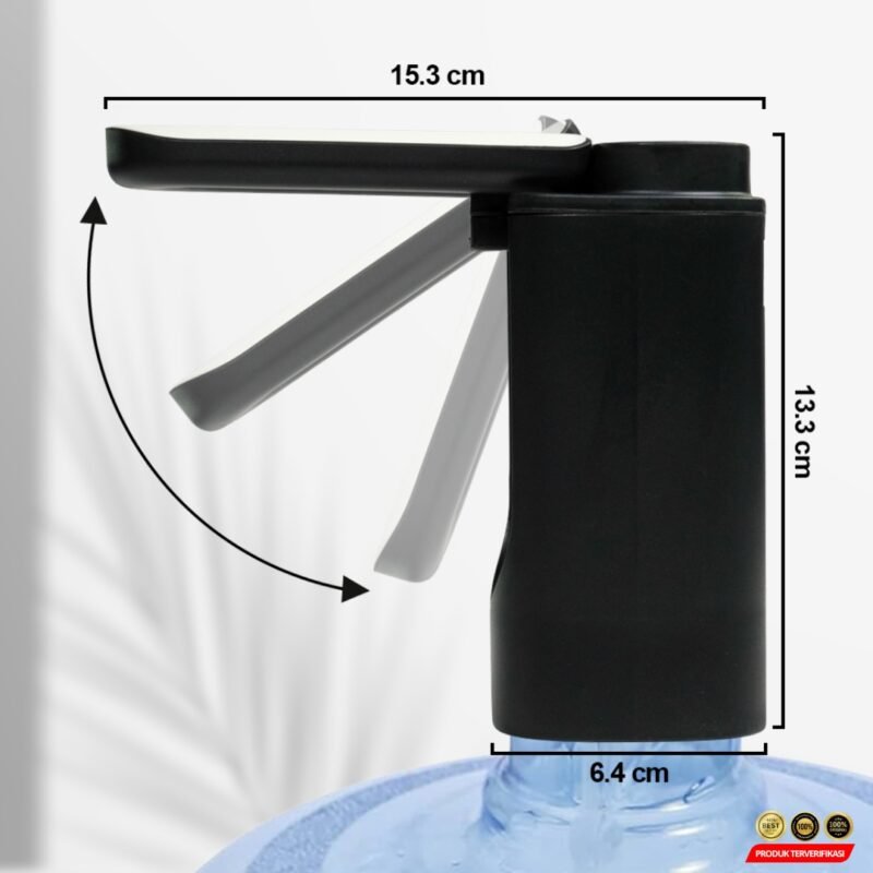 Pompa Air Galon Elektrik Foldable LED Three Key 1200mAh - Image 7