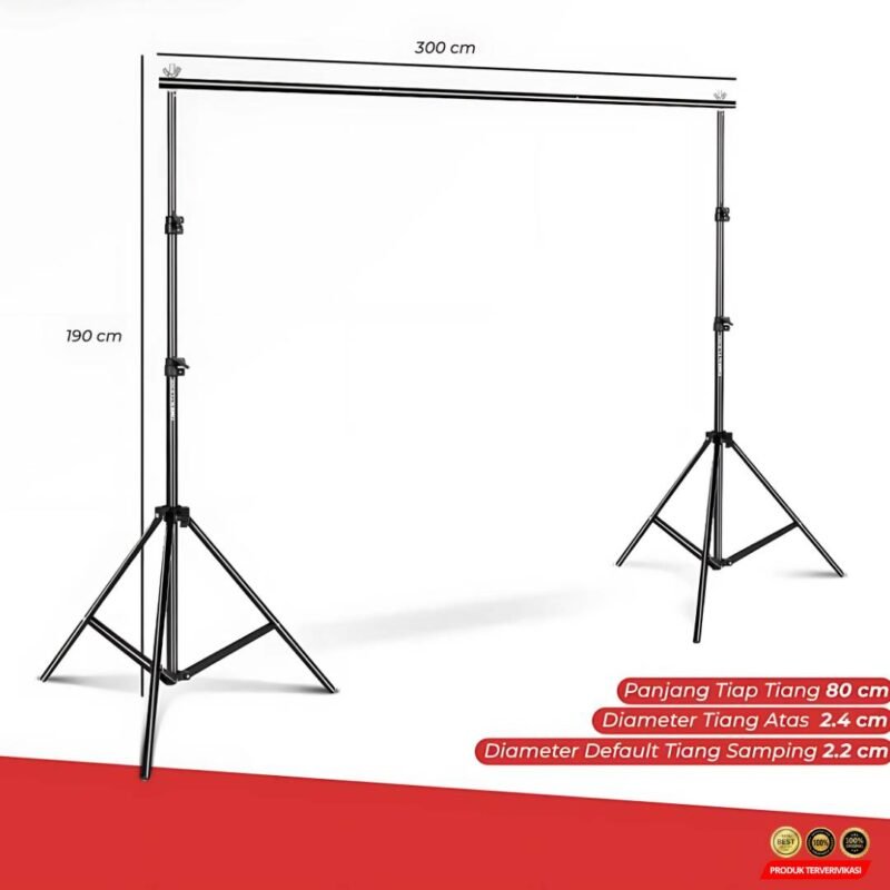 Bracket Stand Backdrop Foto Studio Aluminium