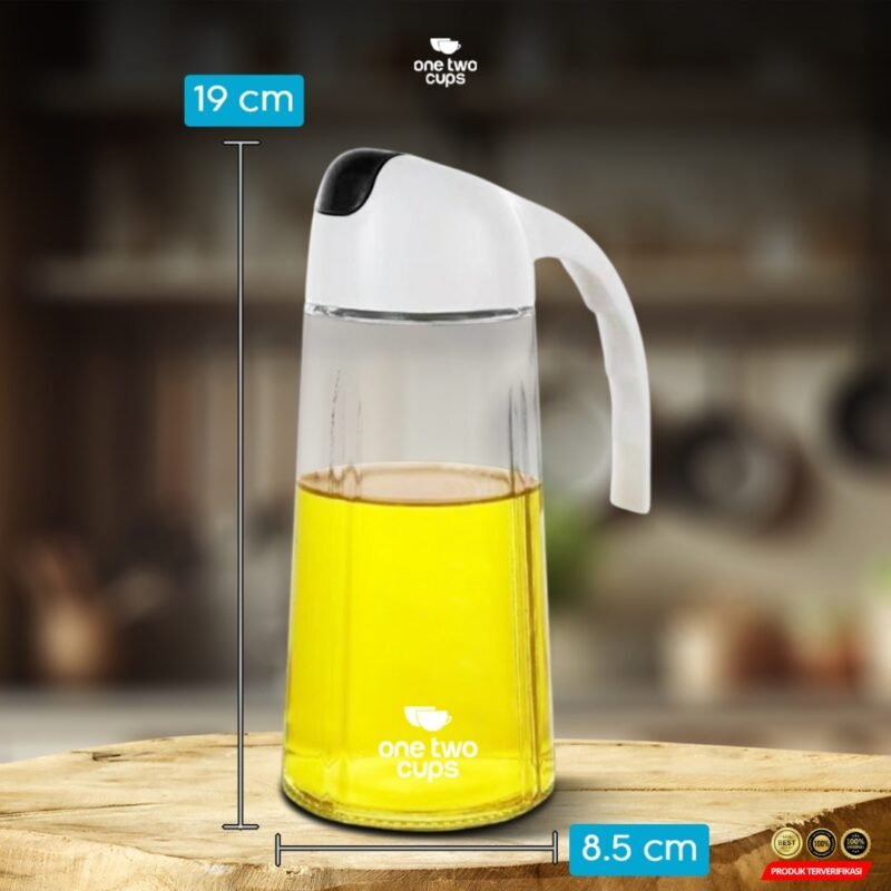 One Two Cups Botol Minyak Serbaguna Seasoning Glass Jar 630ml - [MRH2] - Image 7