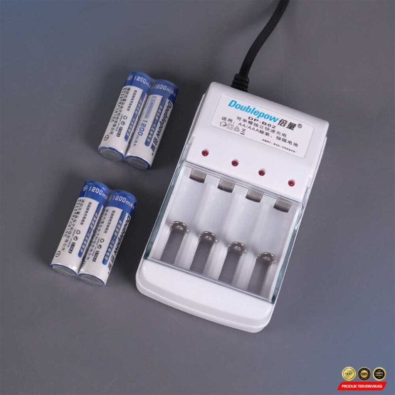 Charger Baterai Rechargeable 4 Slot AA AAA with AA 4 PCS - [MRH1]