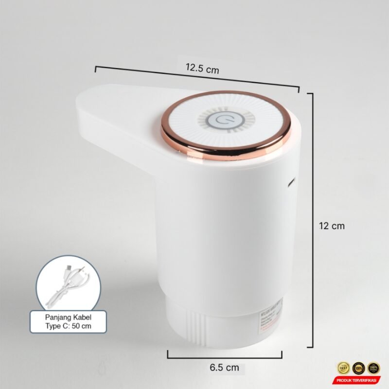 Kings Pompa Galon Elektrik Water One Key Dual Pump 800mAh - White [MRH2] - Image 5