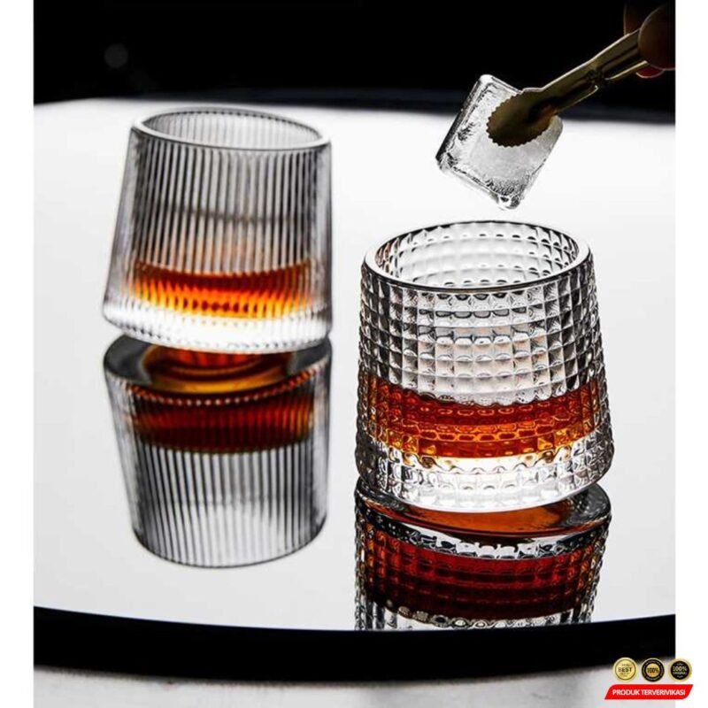 Gelas Whisky Crystal Spinning