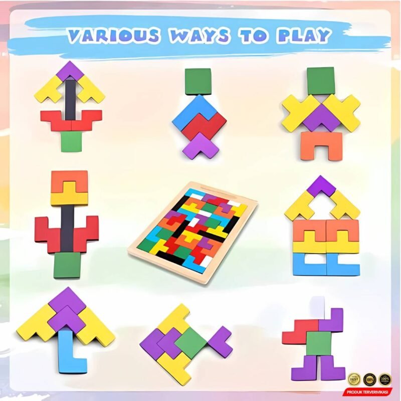 Mainan Puzzle Tangram