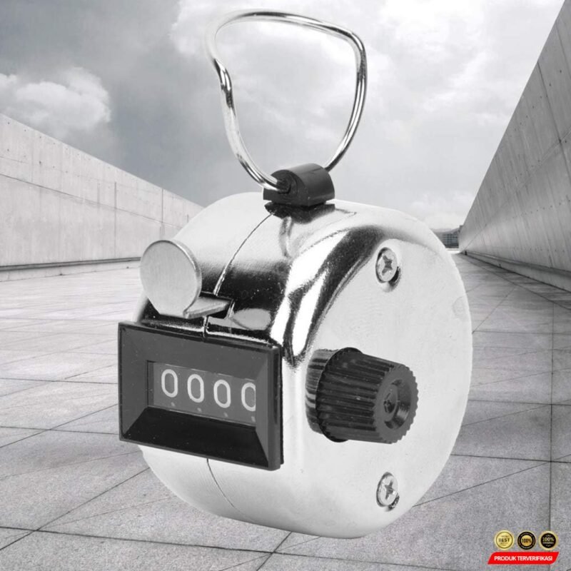 Alat Penghitung Manual Hand Tally Counter 4 Digit - Silver - [MRH2] - Image 3