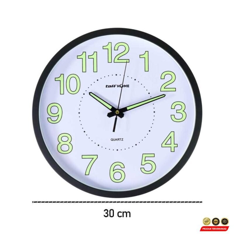 Jam Dinding Bulat Quartz