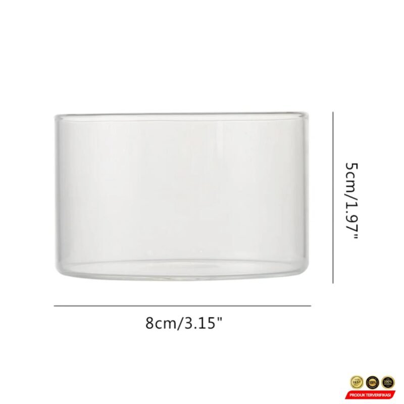 TinYi Gelas Kaca Aesthetic Pudding Es Krim Dessert Glass - Transparent - [MRH2] - Image 10