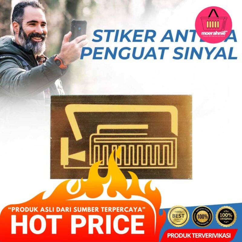 Stiker Antena Penguat Jaringan Booster Sinyal Smartphone