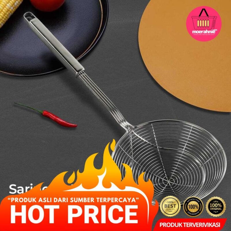 SPIMMER Sendok Saringan Masak Dapur Skimmer Utensil Stainless Steel - [MRH1]