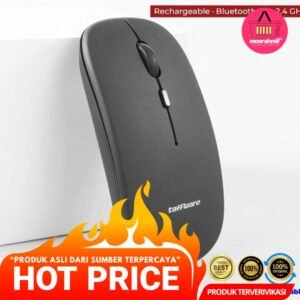 Mouse Wireless Bluetooth Optical 2.4GHz Silent Click 1600DPI - [MRH1]