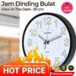 Jam Dinding Bulat Quartz