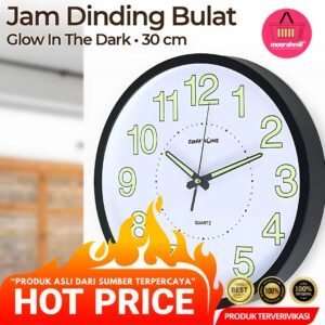 Jam Dinding Bulat Quartz