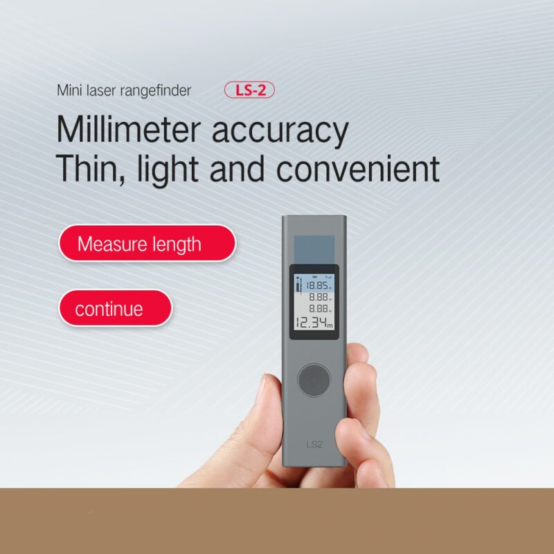 Pengukur Jarak Laser Distance Meter Portable Rechargeable 30M - Gray