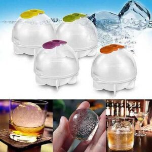 Cetakan Es Batu Bentuk Bulat Bahan Silikone Cube Bola Warna Warni Mura