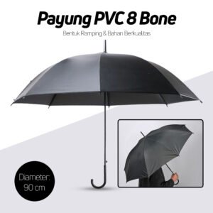 Fancytime Payung Polos PVC 8 Bone 90cm