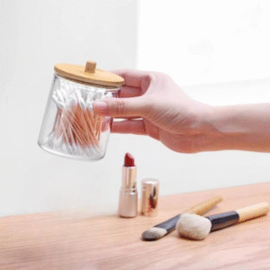 Luckyfox Tempat Kapas Cotton Bud Plastik Make Up Organizer