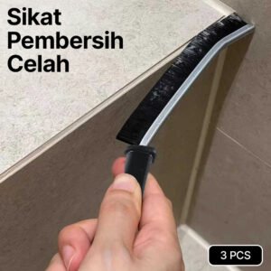 Sikat Pembersih Celah Ubin Wastafel Gagang Panjang 3 PCS - Black