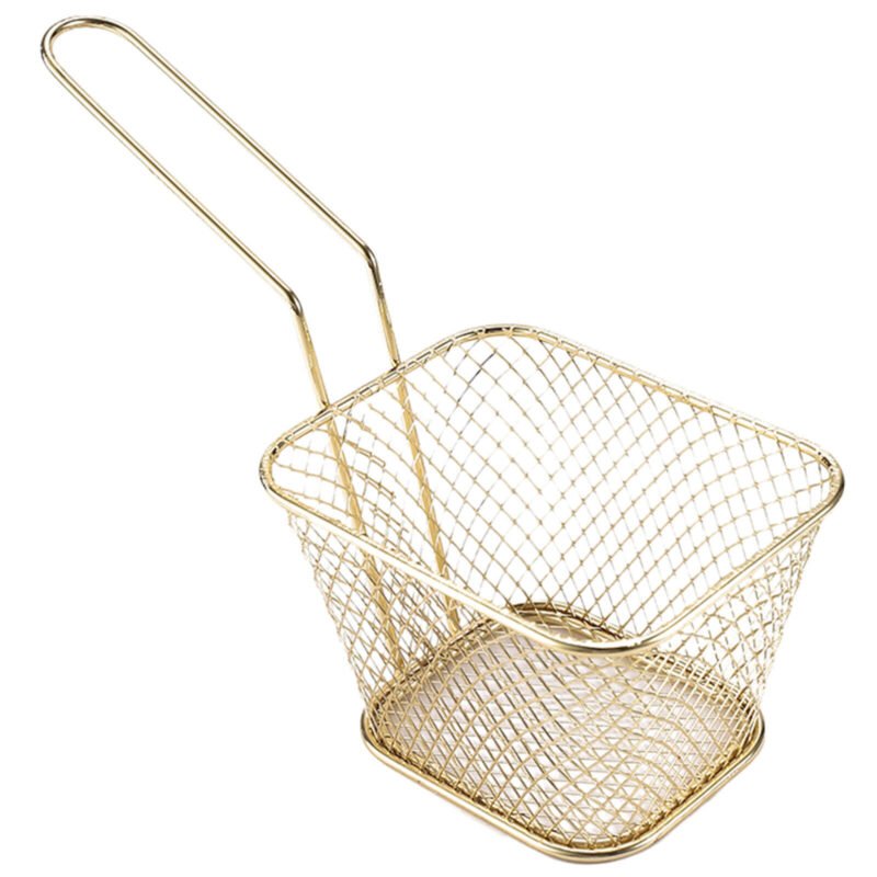 Keranjang Saringan Masak Mini Kentang Goreng Skimmer Utensil - Image 7