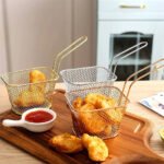 Keranjang Saringan Masak Mini Kentang Goreng Skimmer Utensil