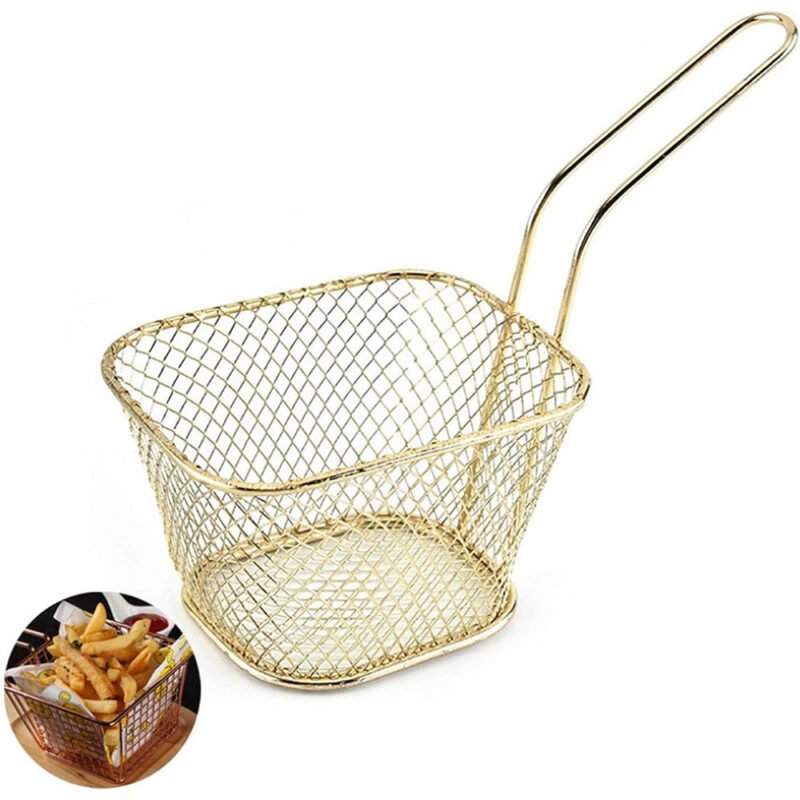 Keranjang Saringan Masak Mini Kentang Goreng Skimmer Utensil - Image 6