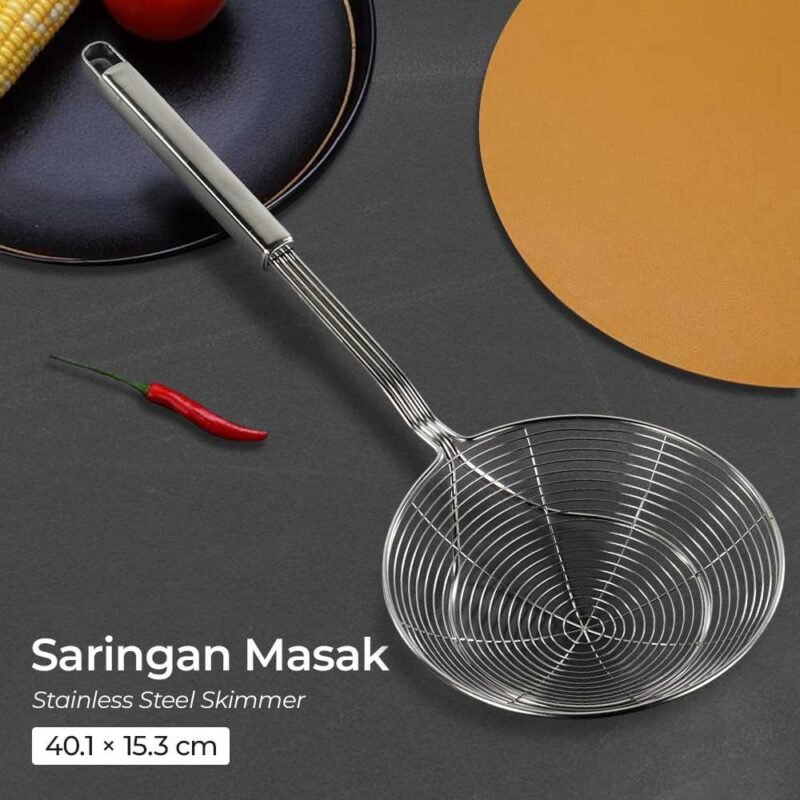 Sendok Saringan Masak Dapur Skimmer Utensil Stainless Steel