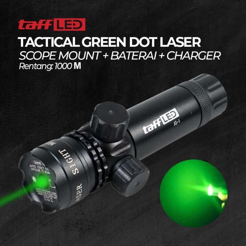 Laser Tactical Green Dot Scope Mount Baterai Charger