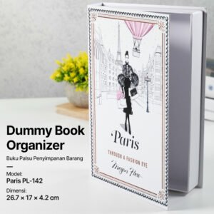 Buku Pajangan Palsu Penyimpanan Barang Dummy Book Organizer Paris - MultiColor