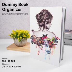 VILEAD Buku Pajangan Palsu Penyimpanan Barang Dummy Book Organizer Girl - Multi-Color