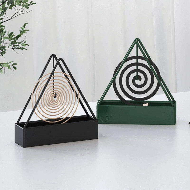 Tempat Obat Nyamuk Bakar Iron Mosquito Coil Holder Fireproof Triangle
