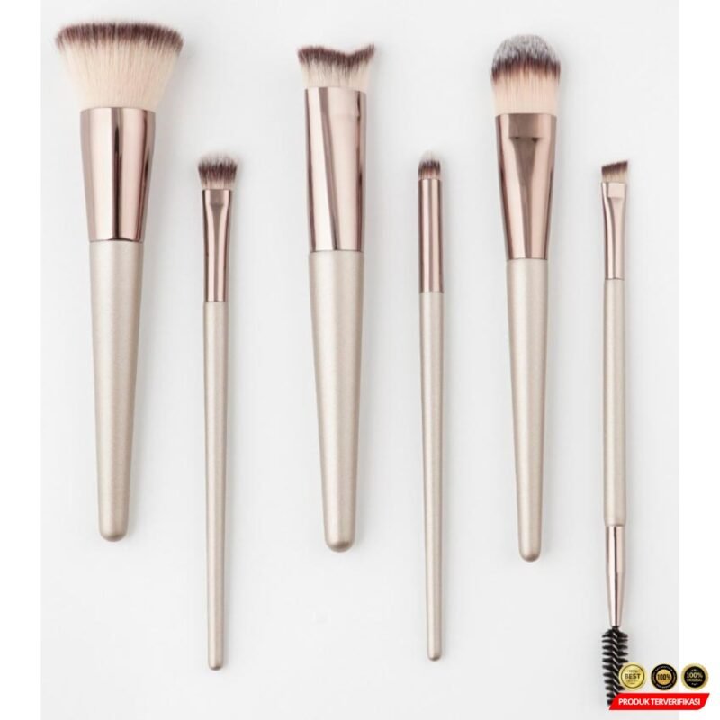 Satu Set Make Up Brush Set Kuas Aplikator Profesional - Gambar 3