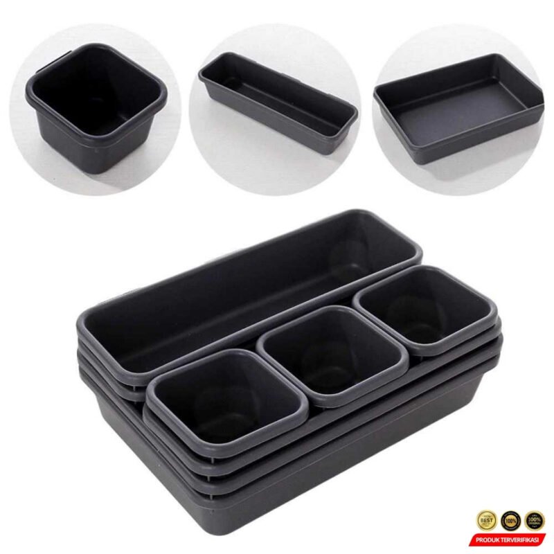 BNBS Kotak Pembatas Organizer Laci Drawer Divider Box Plastik 8 PCS - [MRH2] - Image 9