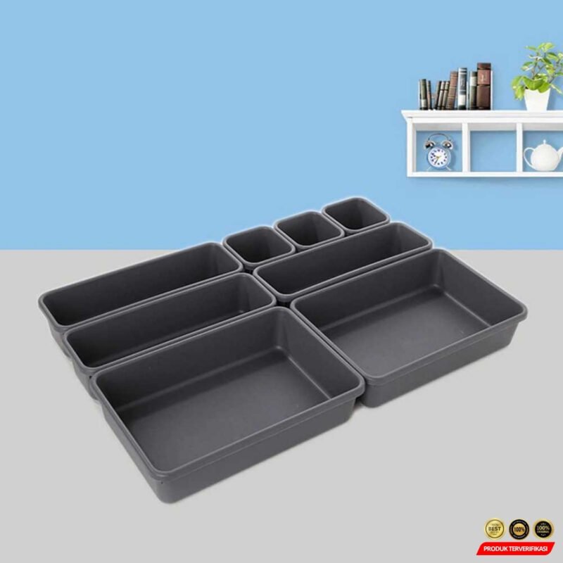 BNBS Kotak Pembatas Organizer Laci Drawer Divider Box Plastik 8 PCS - [MRH2] - Image 8