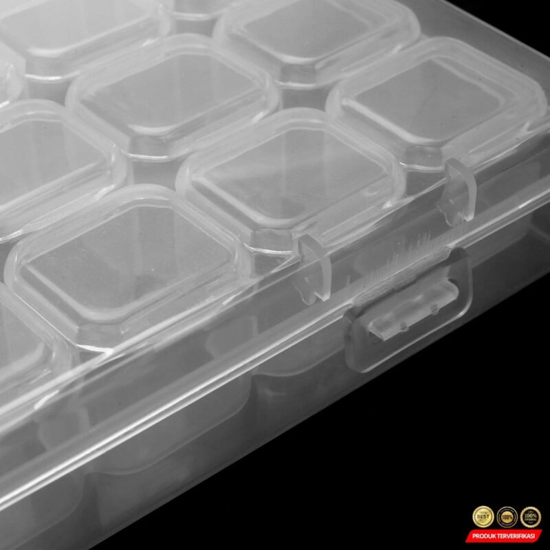 Kotak Perhiasan Aksesoris Plastic Storage Jewelry Box 56 Grid - [MRH2] - Image 10