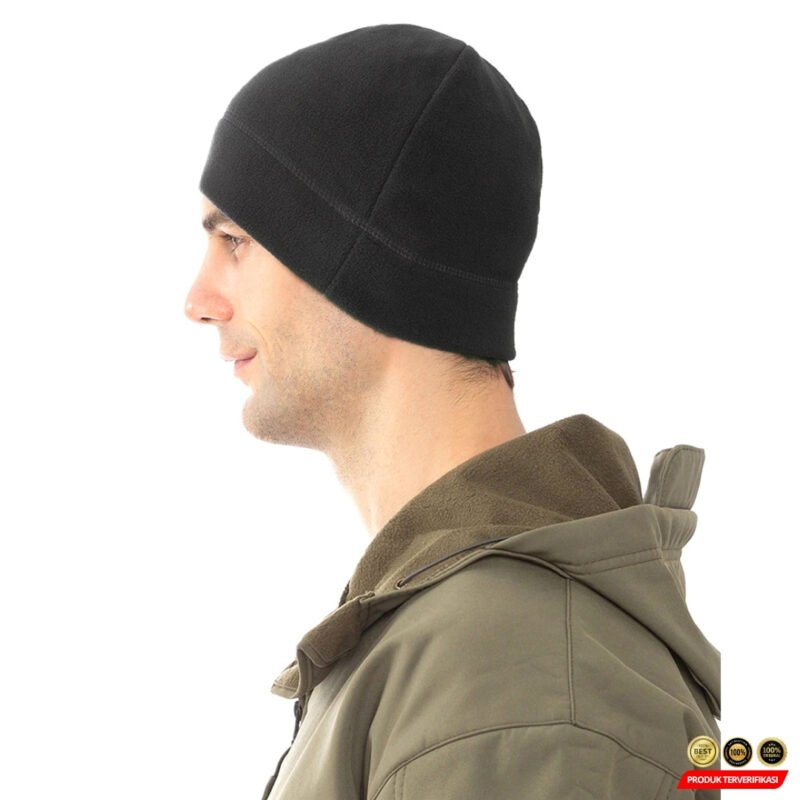 TRUE Topi Kupluk Pria Wanita Kain Fleece Beanie Hat Winter [MRH2] - Image 3