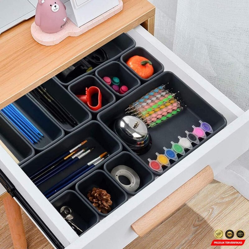 BNBS Kotak Pembatas Organizer Laci Drawer Divider Box Plastik 8 PCS - [MRH2] - Image 5