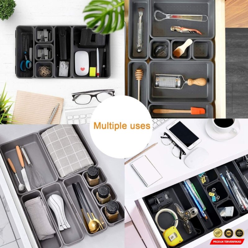 BNBS Kotak Pembatas Organizer Laci Drawer Divider Box Plastik 8 PCS - [MRH2] - Image 3