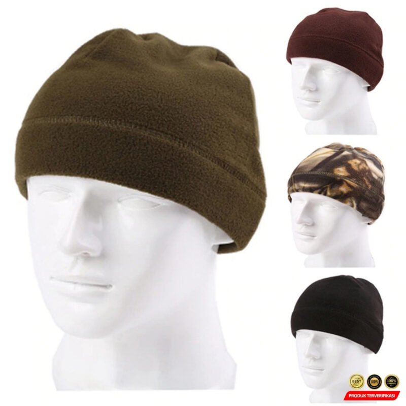 TRUE Topi Kupluk Pria Wanita Kain Fleece Beanie Hat Winter [MRH2] - Image 6