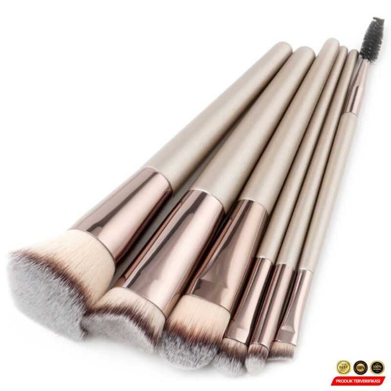 Satu Set Make Up Brush Set Kuas Aplikator Profesional - Gambar 4