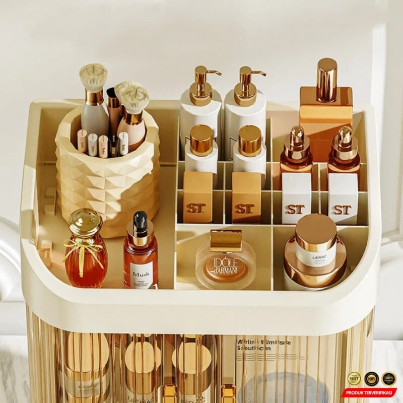 Rak Kosmetik Kotak Make Up Storage Box Organizer 3 Layer - Image 5