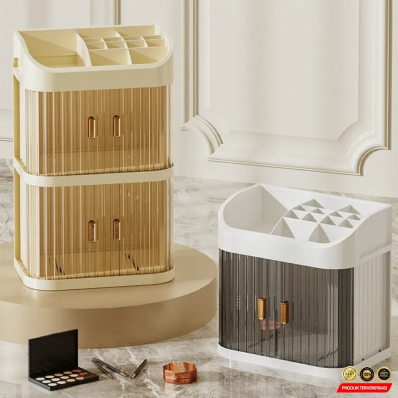 Rak Kosmetik Kotak Make Up Storage Box Organizer 3 Layer - Image 7