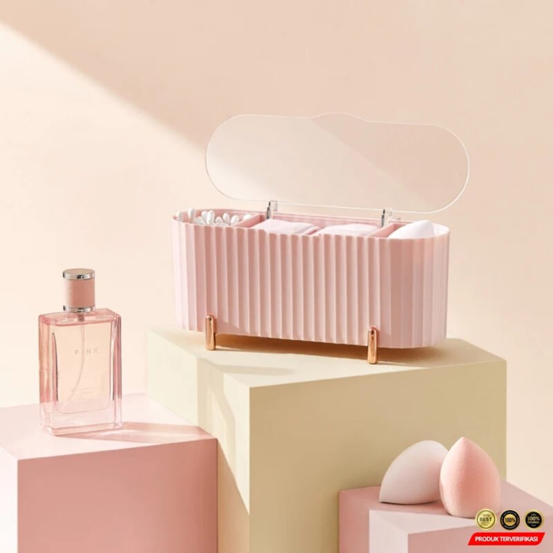 Tempat Kapas Multifungsi Acrylic Make Up Storage - Image 6