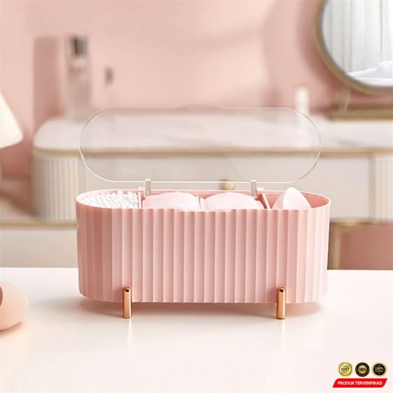 Tempat Kapas Multifungsi Acrylic Make Up Storage - Image 7