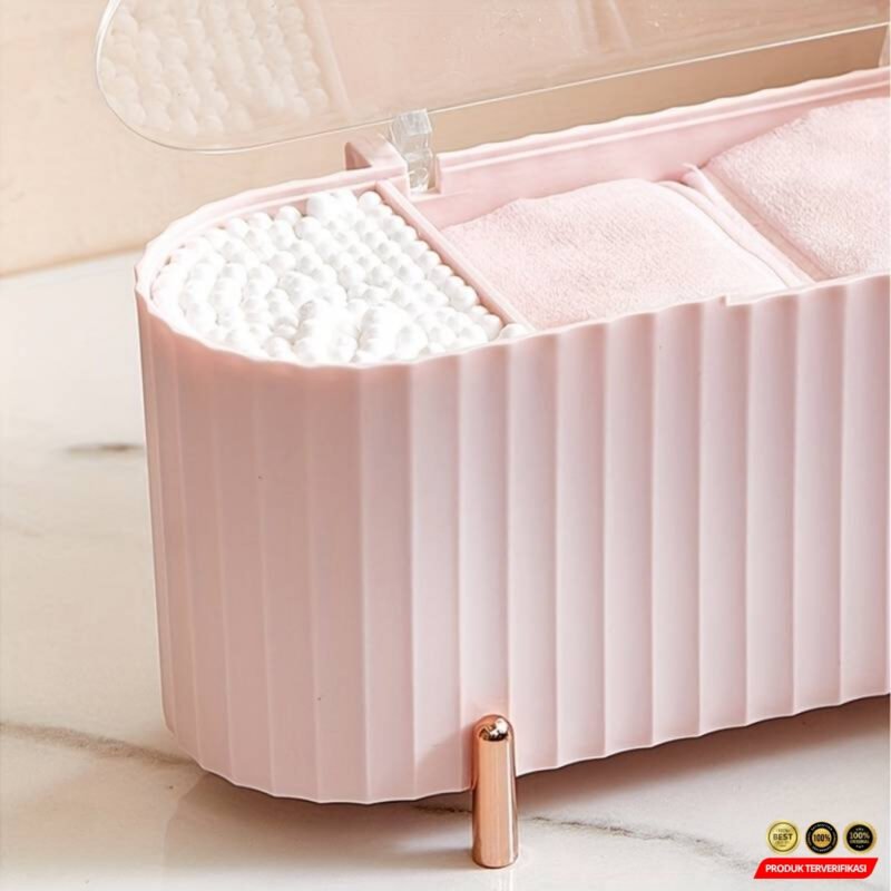 Tempat Kapas Multifungsi Acrylic Make Up Storage - Image 8