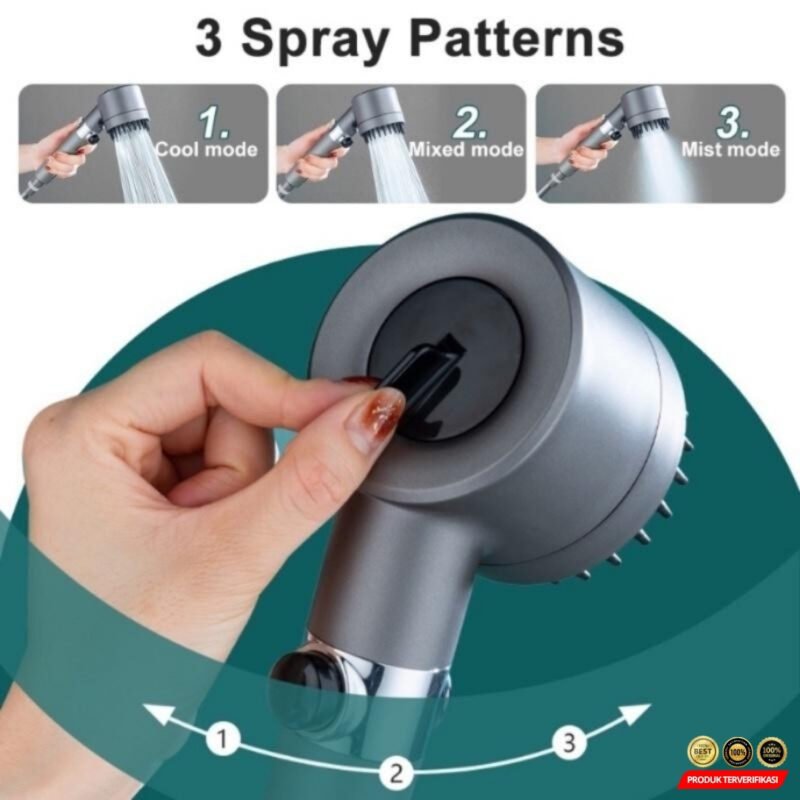 Kepala Shower 3 Mode Dan Saringan 3 Mode Hand [MRH2] - Image 7