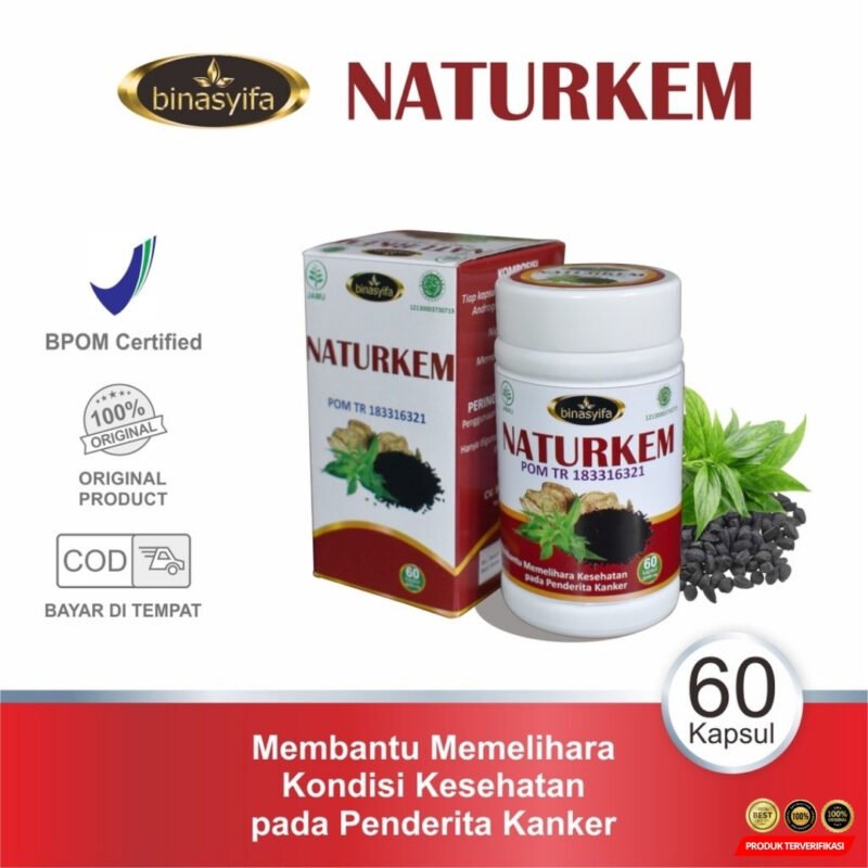 NATURKEM Obat Herbal Benjolan Kista Kanker Miom / Mioma Tiroid BPOM Kemoterapi Penderita Kanker - Image 2