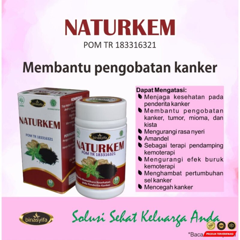 NATURKEM Obat Herbal Benjolan Kista Kanker Miom / Mioma Tiroid BPOM Kemoterapi Penderita Kanker - Image 3