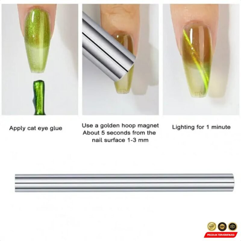 Magnet Nail Art Brush Double Head Cat Eye Magnetic Pen - Image 5
