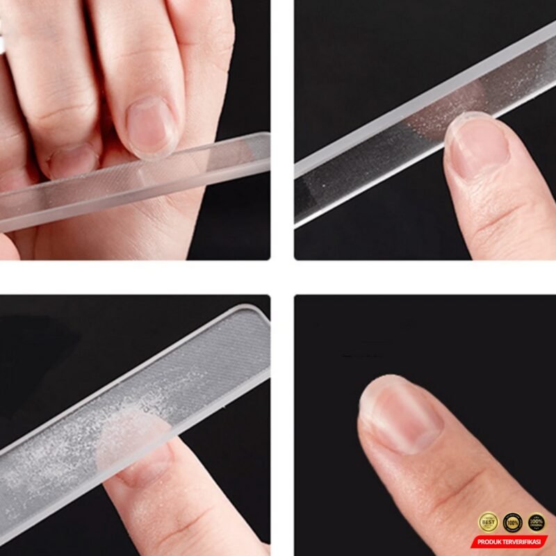 Kikir Kuku Nail File Nano Glass Polishing Manicure Tools - Gambar 8
