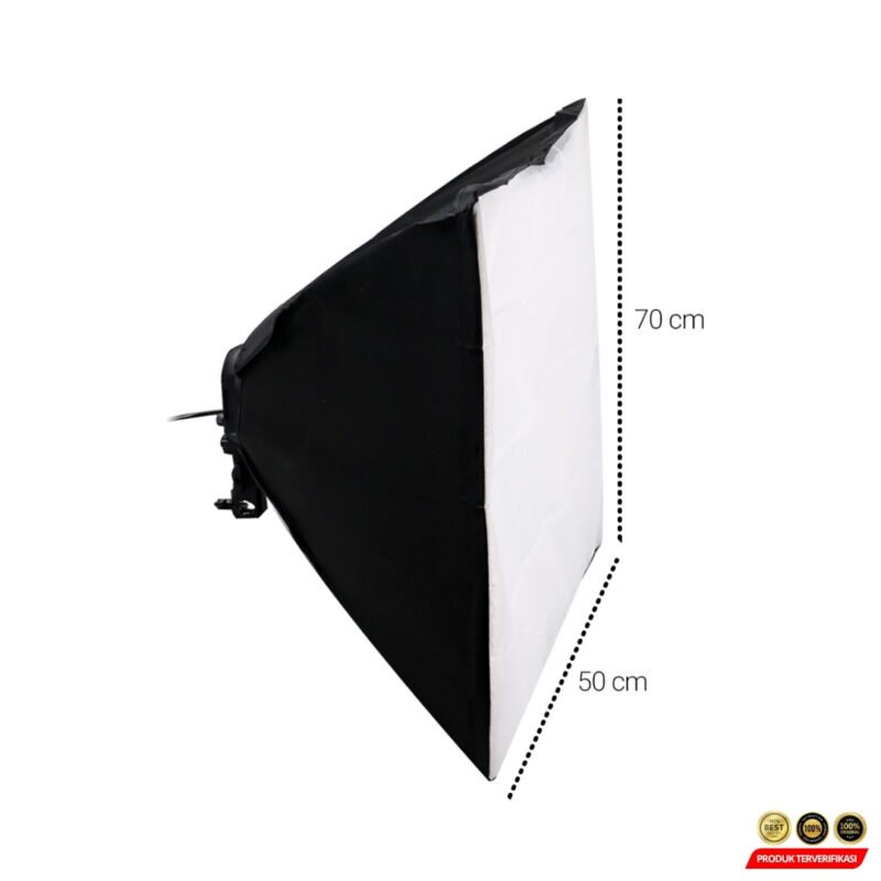 Payung Softbox Reflektor 50x70cm E27 Four Lamp Socket - Image 9