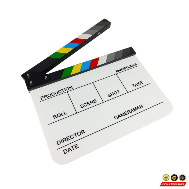 Profesional Clapper Board Colorful Acrylic - Gambar 4